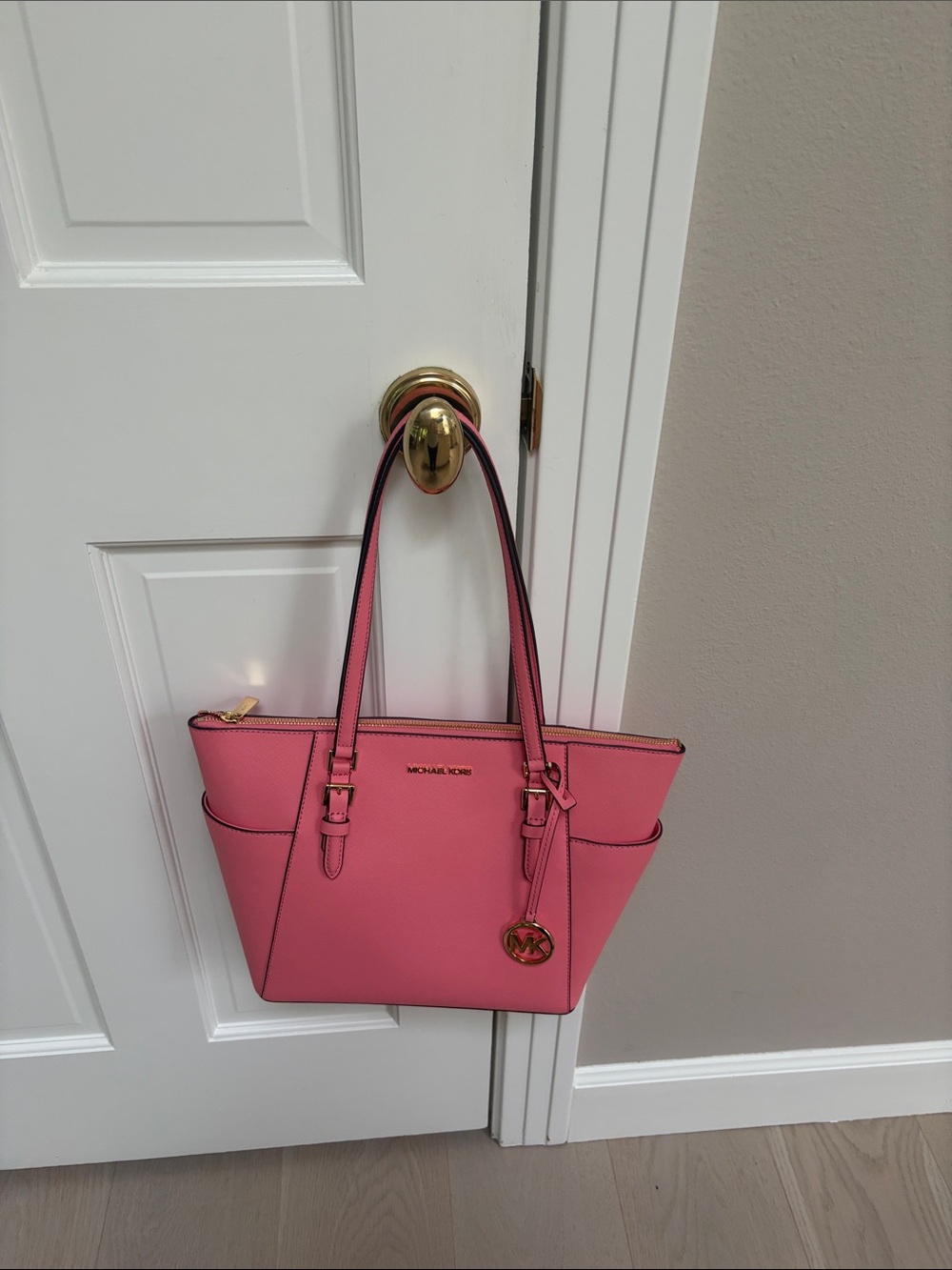 Michael Kors Charlotte Tote in Tea Rose